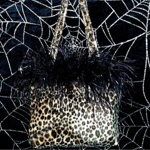 Leopard print tote